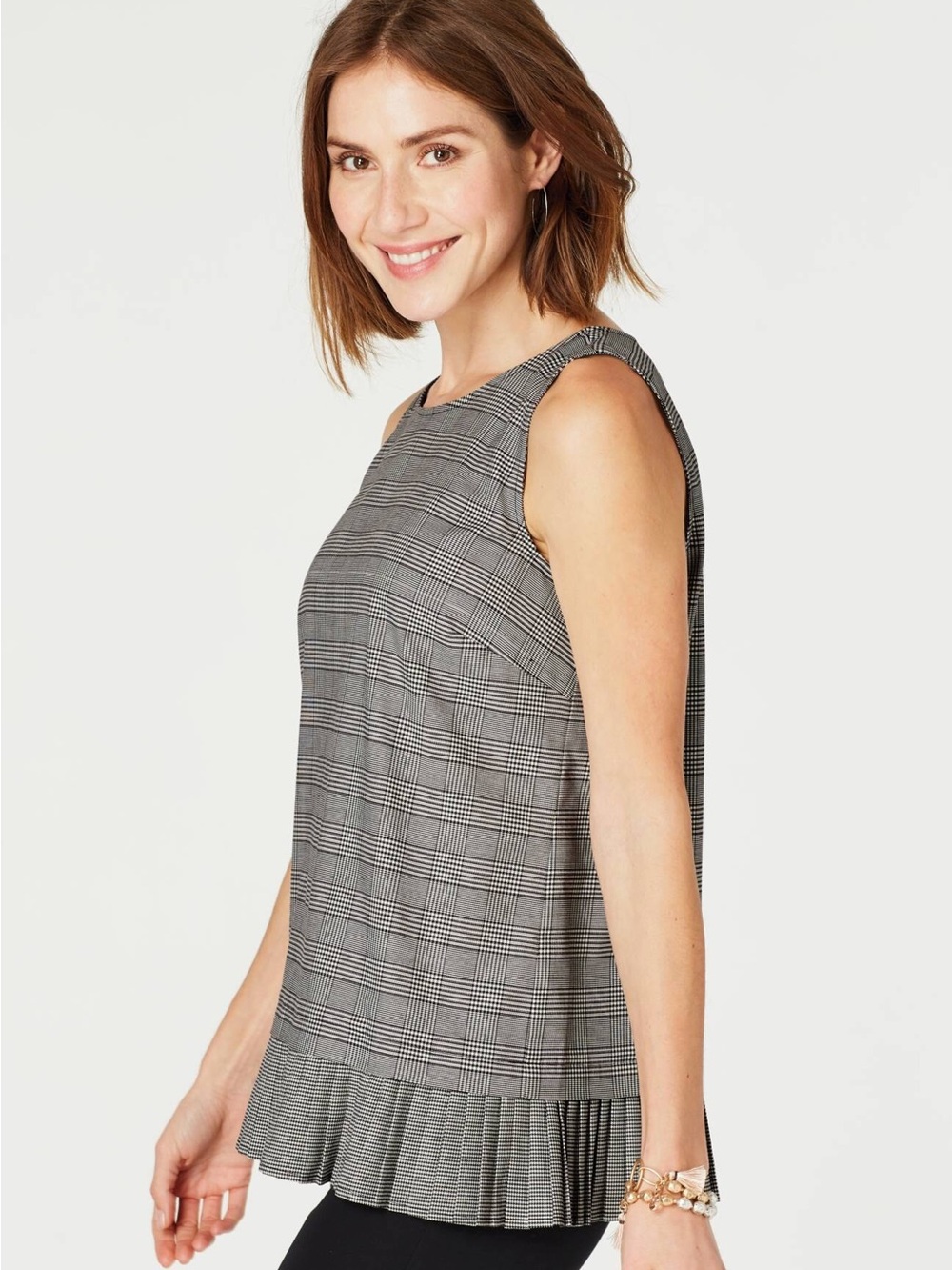 ✨NWT✨ J. Jill Glen Sleeveless Pleated Hem Top